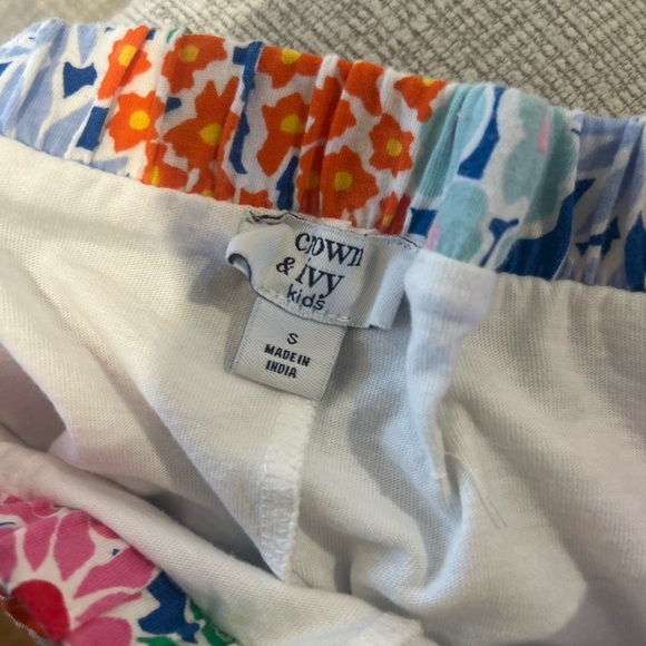 Crown & Ivy Kids Floral Print Skort Girls Size Small - Picture 4 of 5